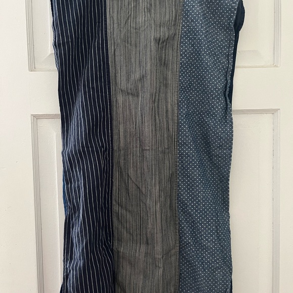 Japanese cotton patchwork scarf - Picture 9 of 11